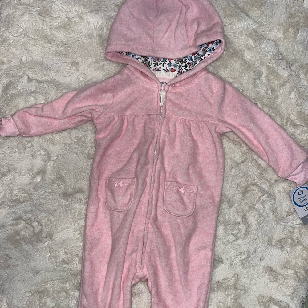 Carter’s Fleece Jumper with Hood NWT